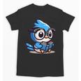 Adorable Book Lover Blue Jay With Reading Glasses Cute Unisex T-Shirt Adorable Book Lover Blue Jay With Reading Glasses Cute Unisex T-Shirt