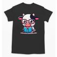 Adorable Book Lover Cow With Reading Glasses Cute Unisex T-Shirt Adorable Book Lover Cow With Reading Glasses Cute Unisex T-Shirt