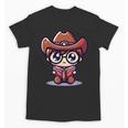 Adorable Book Lover Cowboy With Reading Glasses Cute Unisex T-Shirt