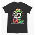 Adorable Book Lover Iguana With Reading Glasses Cute Unisex T-Shirt