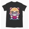 Adorable Book Lover Persian Cat With Reading Glasses Cute Unisex T-Shirt Adorable Book Lover Persian Cat With Reading Glasses Cute Unisex T-Shirt