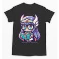 Adorable Book Lover Valkyrie With Reading Glasses Cute Unisex T-Shirt