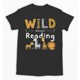 Animal Print Read A Book Character Kids Wild About Reading Unisex T-Shirt