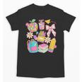 Apple Disco Pencil Books Bow Teacher Student Back To School Unisex T-Shirt Apple Disco Pencil Books Bow Teacher Student Back To School Unisex T-Shirt