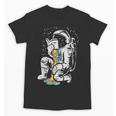 Astronaut Reading Book Space Galaxy Bookworm Men Women Kids Unisex T-Shirt
