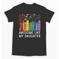 Awesome Like My Daughter Books Floral Proud Mom Women Unisex T-Shirt