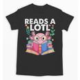 Axolotl Books Readsalotl Reading Bookworm Boys Girls Unisex T-Shirt Axolotl Books Readsalotl Reading Bookworm Boys Girls Unisex T-Shirt