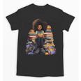 Back To School Afro Melanin Girl Reading Book Bookworm Unisex T-Shirt