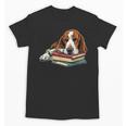 Basset Hound Books Dog Breed Graphic Unisex T-Shirt Basset Hound Books Dog Breed Graphic Unisex T-Shirt