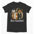 Boo-Kmarked Fall Pumpkin Books Halloween Teacher Teaching Unisex T-Shirt