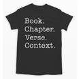Book Chapter Verse Context Theology Christian Reformed Unisex T-Shirt