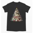 Book Christmas Tree Books Lovers Xmas Teacher Men Women Kids Unisex T-Shirt