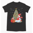 Book Christmas Tree Bookworm Gingerbread Man Snowman Reading Unisex T-Shirt Book Christmas Tree Bookworm Gingerbread Man Snowman Reading Unisex T-Shirt