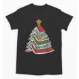 Book Christmas Tree For Librarians Book Lovers Unisex T-Shirt