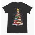 Book Christmas Tree Book Lover Teacher Librarian Unisex T-Shirt Book Christmas Tree Book Lover Teacher Librarian Unisex T-Shirt