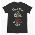 Book Dragon Fantasy Reader Cozy Reading Book Lover Dragon Unisex T-Shirt Book Dragon Fantasy Reader Cozy Reading Book Lover Dragon Unisex T-Shirt
