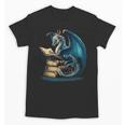 Book Lover Bookworm Reading Books Dragon Sci-Fi Character Unisex T-Shirt Book Lover Bookworm Reading Books Dragon Sci-Fi Character Unisex T-Shirt