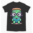Book Lover Frankenstein's Monster With Reading Glasses Unisex T-Shirt