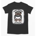 Book Lover What Happens At Book Club Stays Messy Bun Girls Unisex T-Shirt