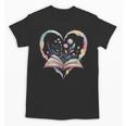 Book Lover Heart Shaped Reading Art Bookworm Unisex T-Shirt