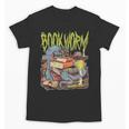 Graphic Book Worm Monster Horror Reading Book Lover Unisex T-Shirt