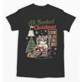 All Booked For Christmas Cute Bookish Cat Lover Unisex T-Shirt All Booked For Christmas Cute Bookish Cat Lover Unisex T-Shirt