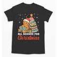 All Booked For Christmas Gingerbread Christmas Tree Book Kid Unisex T-Shirt