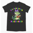 All Booked For Mardi Gras Crocodile Reading Book Teacher Unisex T-Shirt
