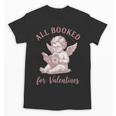 All Booked For Valentines Cute Cherub Vintage Book Lover Unisex T-Shirt All Booked For Valentines Cute Cherub Vintage Book Lover Unisex T-Shirt
