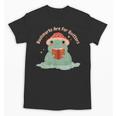 Bookmarks Are For Quitters Frog Reading Book Graphic Unisex T-Shirt