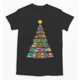 Bookmas Christmas Book Tree Book Lover English Teacher Unisex T-Shirt