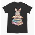 Books Bookworm Reader Book Cute Reading Bunny With Glasses Unisex T-Shirt Books Bookworm Reader Book Cute Reading Bunny With Glasses Unisex T-Shirt