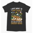 Books And Crested Gecko Owner Crestie Lover Unisex T-Shirt