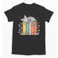 Books Lover Cute Sleepy Cat Relax Reading Vibe Unisex T-Shirt