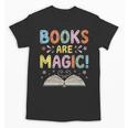 Books Are Magic Whimsical Retro Bookworm Unisex T-Shirt Books Are Magic Whimsical Retro Bookworm Unisex T-Shirt