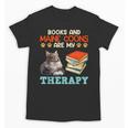 BOOKS AND MAINE COONS ARE MY THERAPY Main Coon Unisex T-Shirt BOOKS AND MAINE COONS ARE MY THERAPY Main Coon Unisex T-Shirt