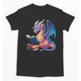 Bookworm Book Lover Women Girls Dragon Reading Unisex T-Shirt