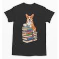 Bookworm Corgi Reading Books Drinking Coffee Dog Lover Unisex T-Shirt Bookworm Corgi Reading Books Drinking Coffee Dog Lover Unisex T-Shirt