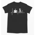 Cat Book Coffee Lover Heartbeat Cat Lover Book Lover Unisex T-Shirt Cat Book Coffee Lover Heartbeat Cat Lover Book Lover Unisex T-Shirt