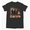 Cats Antique Books Academia Library Aesthetic Bookworm Unisex T-Shirt