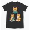 Cats Reading Book Lover Reading Bookworm Reader Unisex T-Shirt Cats Reading Book Lover Reading Bookworm Reader Unisex T-Shirt