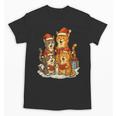 Cats Reading Books Christmas Tree Unisex T-Shirt Cats Reading Books Christmas Tree Unisex T-Shirt