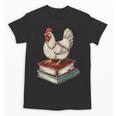 Chicken Books Back To School First Day Of School Boys Girls Unisex T-Shirt