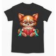 Chihuahua Reading a Book Dog Unisex T-Shirt Chihuahua Reading a Book Dog Unisex T-Shirt
