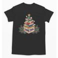 Christmas Book Reading Reader Xmas Bibliophile -Adult Christmas Tree Book Modern Unisex T-Shirt