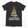 Christmas Book Tree All Booked For Xmas Unisex T-Shirt