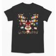 Christmas Librarian Reindeer Matching Book Lover Unisex T-Shirt