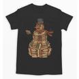 Christmas Snowman Made Of Books Holiday Reading Xmas Unisex T-Shirt
