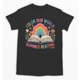 Color Our World Summer Reading 2025 Rainbow Art Book Unisex T-Shirt