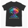 Color Our World Summer Reading 2025 Tree Book Lover Camping Unisex T-Shirt Color Our World Summer Reading 2025 Tree Book Lover Camping Unisex T-Shirt